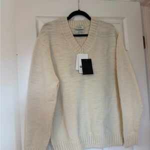 NWT COS 100% Wool V-Neck Sweater Men's/Unisex